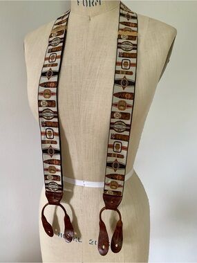 Vintage Arrow Suspenders Cigar Band Pattern